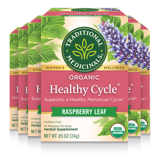 Healthy Cycle Raspberry Leaf packages