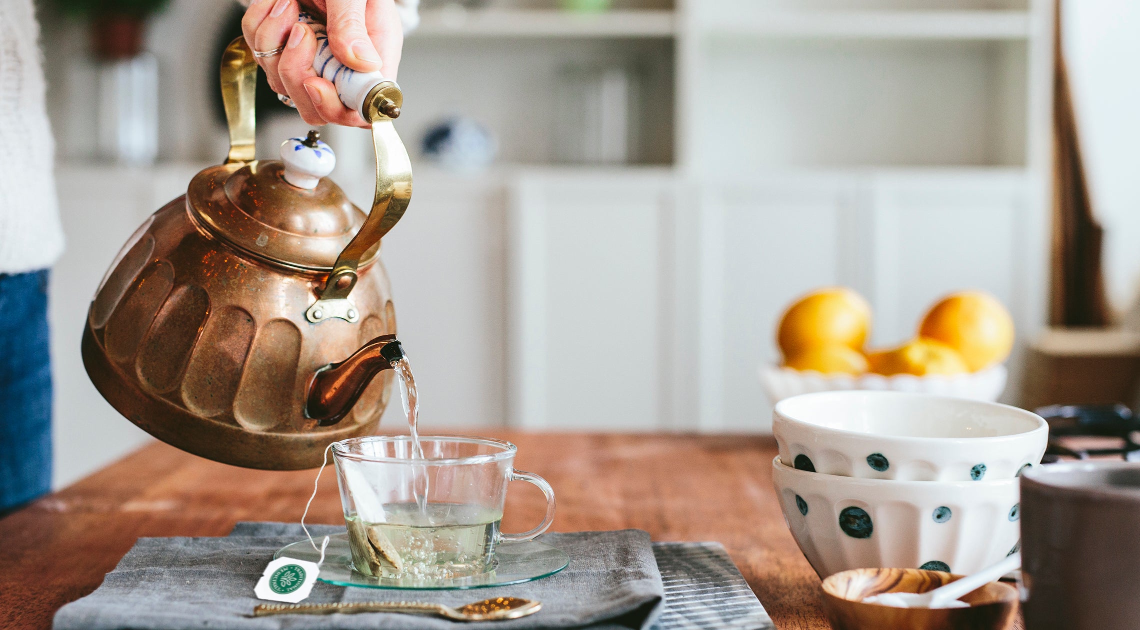 How to Brew the Perfect Cup of Tea - Kettle Pouring Water