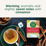 Warming, aromatic and slightly sweet notes with cinnamon.