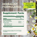 Herbalist Formulated. Herbal Tea Caffeine Free. Supplement Facts.