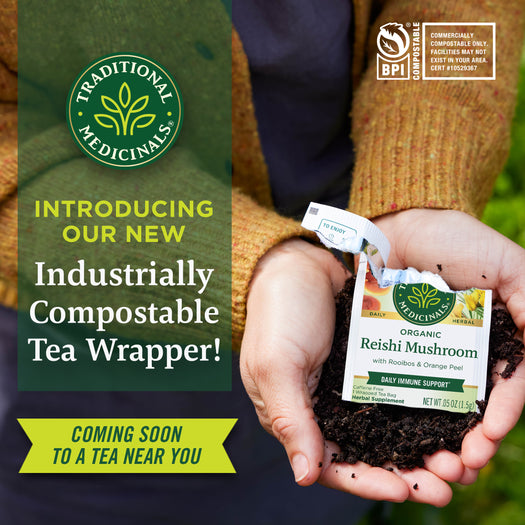 Introducing our new industrially compostable tea wrapper