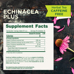 echinacea plus supplement facts. Consult your healthcare practitioner  prior to use if you are currently taking medications for hormone replacement therapy, or if you are pregnant or breastfeeding.