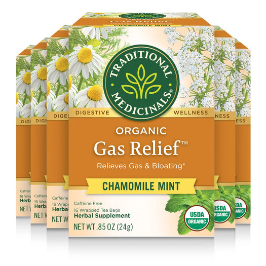 Gas Relief Chamomile Mint packages