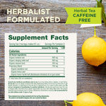 Herbalist Formulated. Herbal Tea Caffeine Free. Supplement Facts.