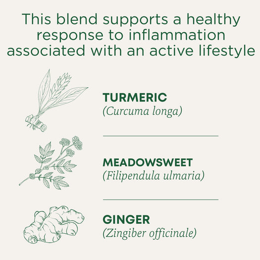 this blend supports a healthy response to inflammation associated with an active lifestyle