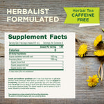 Herbalist Formulated. Herbal Tea Caffeine Free. Supplement Facts.