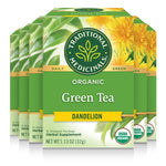 Organic Green Tea Dandelion packages