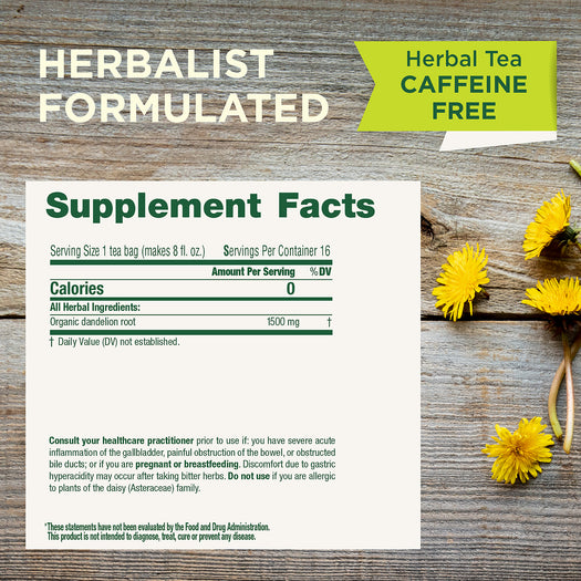 herbalist formulated. 16 servings per container.  Proprietary blend: 1500 mg , 0 calories. Do not use this product if you are pregnant. Do not use if you have known allergies to plants of the daisy family. Not recommended for use with children under 12 years of age.