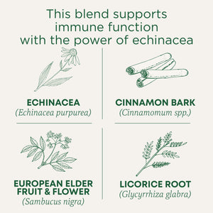 This blend supports immune function with the power of echinacea.