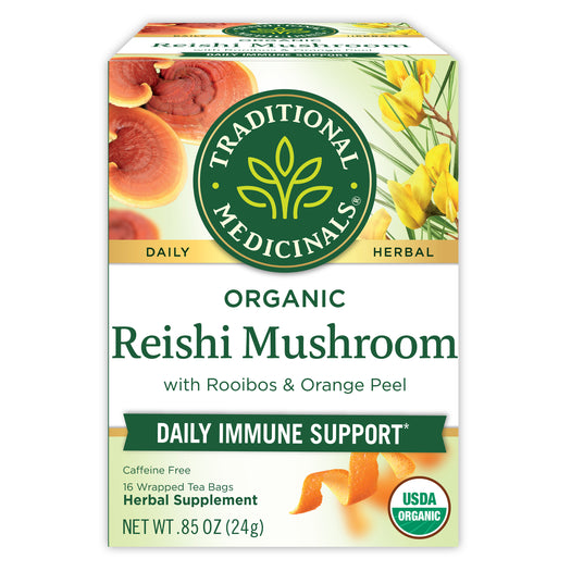 Reishi Mushroom with Rooibos & Orange Peel Tea box