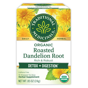 Roasted Dandelion Root Tea packaging box