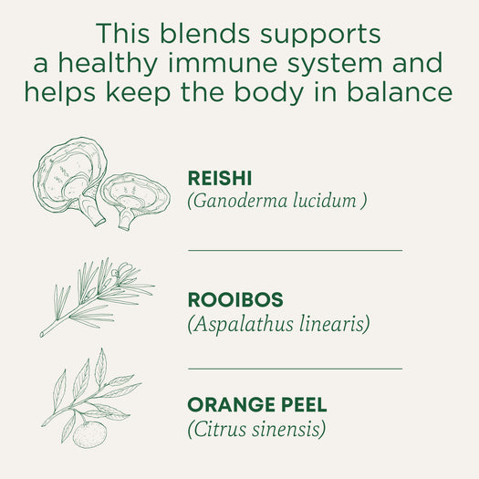 This blend supports a healthy immune system and helps keep the body in balance