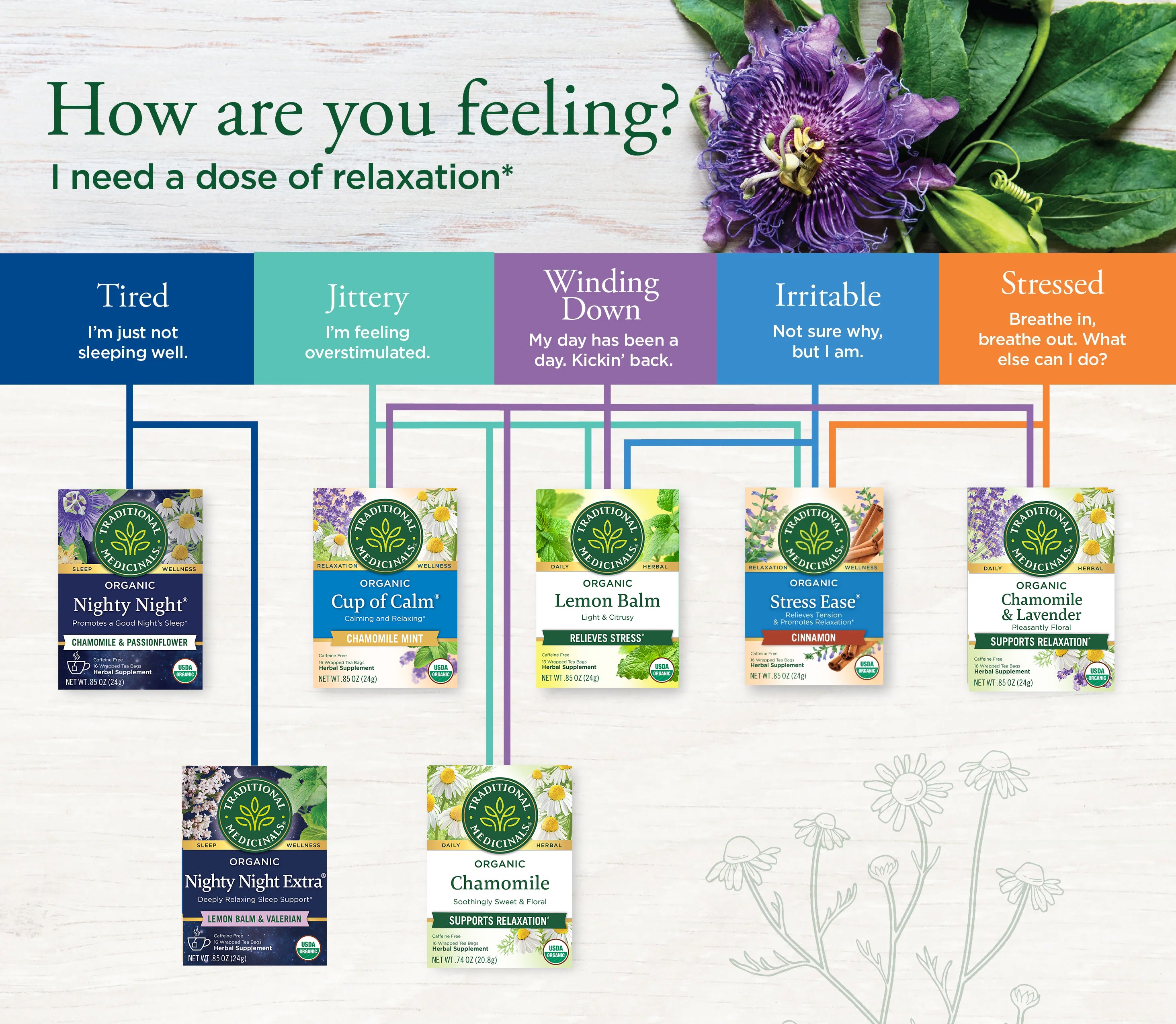 Teas for Relaxation Decision Tree