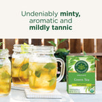 Undeniably minty aromatic and mildly tannic.