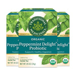 Organic Peppermint Delight® Probiotic tea  3 pack box