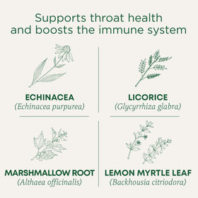 Supports throat health and boosts the immune system 