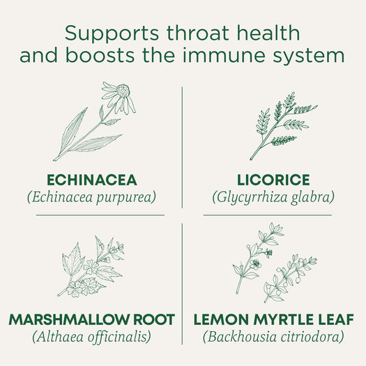 Supports throat health and boosts the immune system 