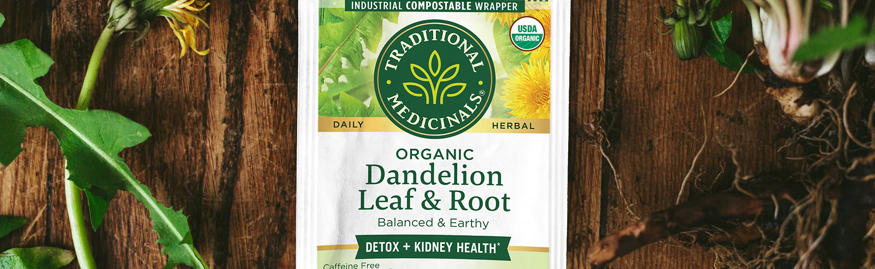 Organic Dandelion Leaf & Root Tea Bag