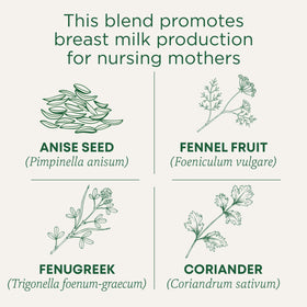 This blend promotes break milk production for nursing mothers