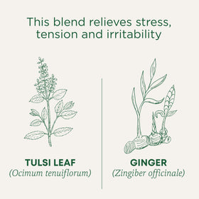 This blend relieves stress, tension and irritability.