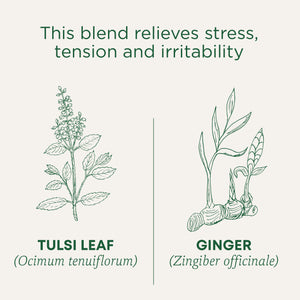 This blend relieves stress, tension and irritability.