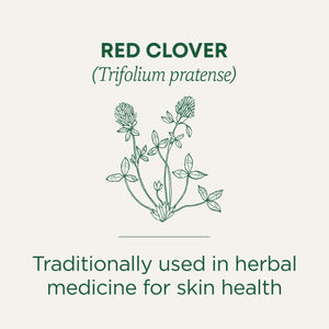 Red clover - traditionally used in herbal. medicine for skin health