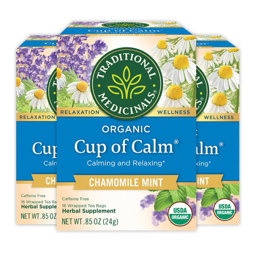 Cup of Calm  Chamomile Mint packages