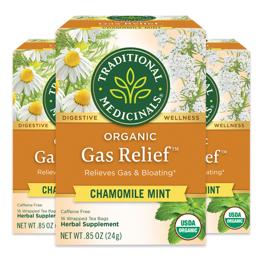 Gas Relief Chamomile Mint packages