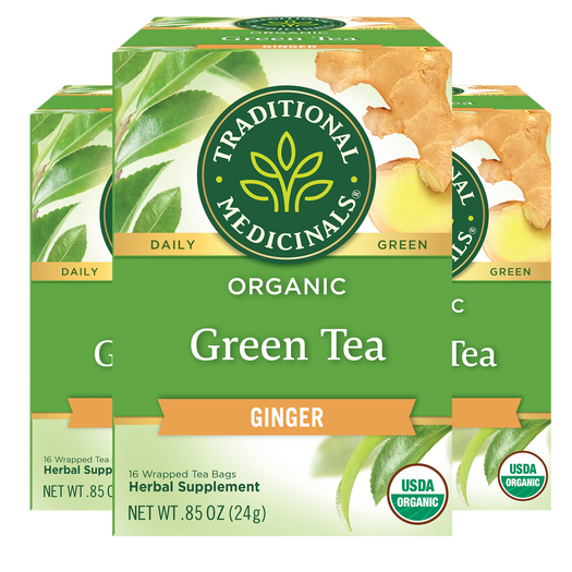 Green Tea Ginger packages