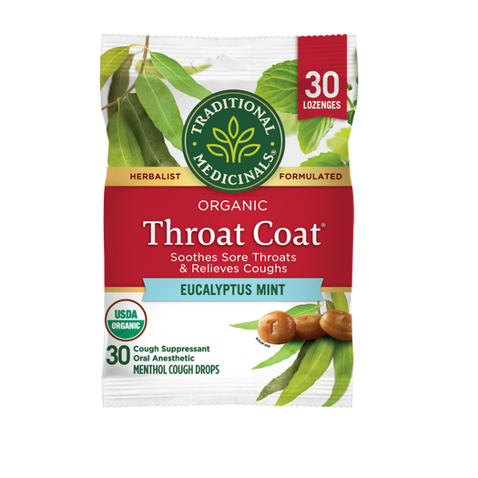 Throat Coat® Eucalyptus Mint Lozenges front cover