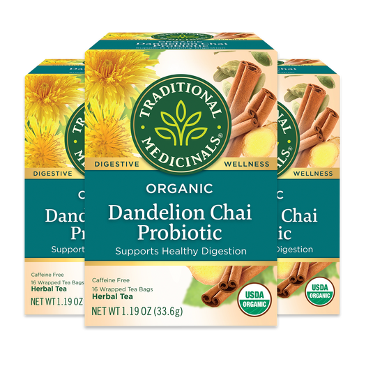 Dandelion Chai Probiotic packages